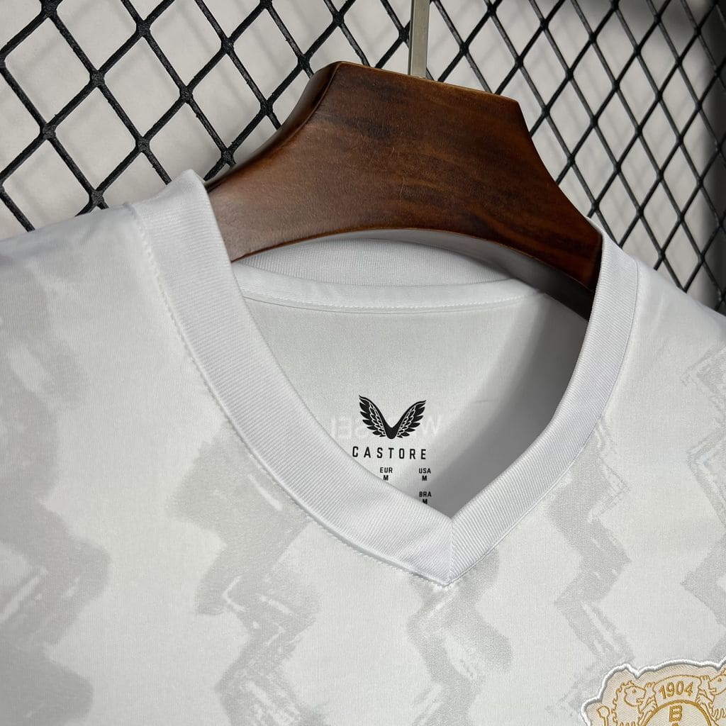 Camisa Bayer 04 Leverkusen 2024/25 – Away Castore Torcedor Branca Masculina