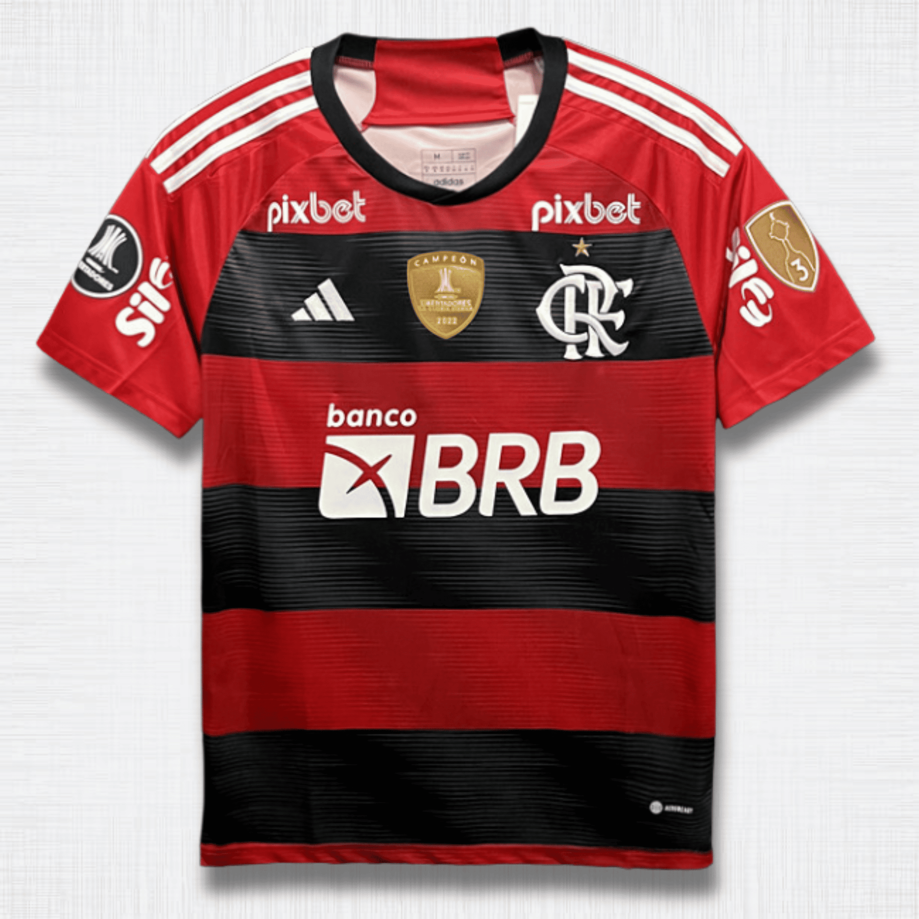 Camisa Flamengo 23/24 – Gabriel Barbosa #10 | Home com Patrocínios + Patch Libertadores