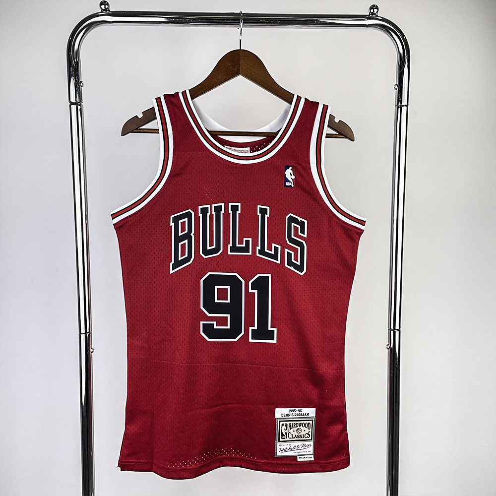 Regata Mitchell & Ness Chicago Bulls 1986-1987 Vermelha