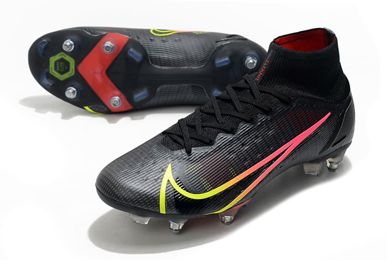 Chuteira Nike Mercurial Superfly VIII Elite SG-Pro Anti-Clog – Preta Profissional Campo