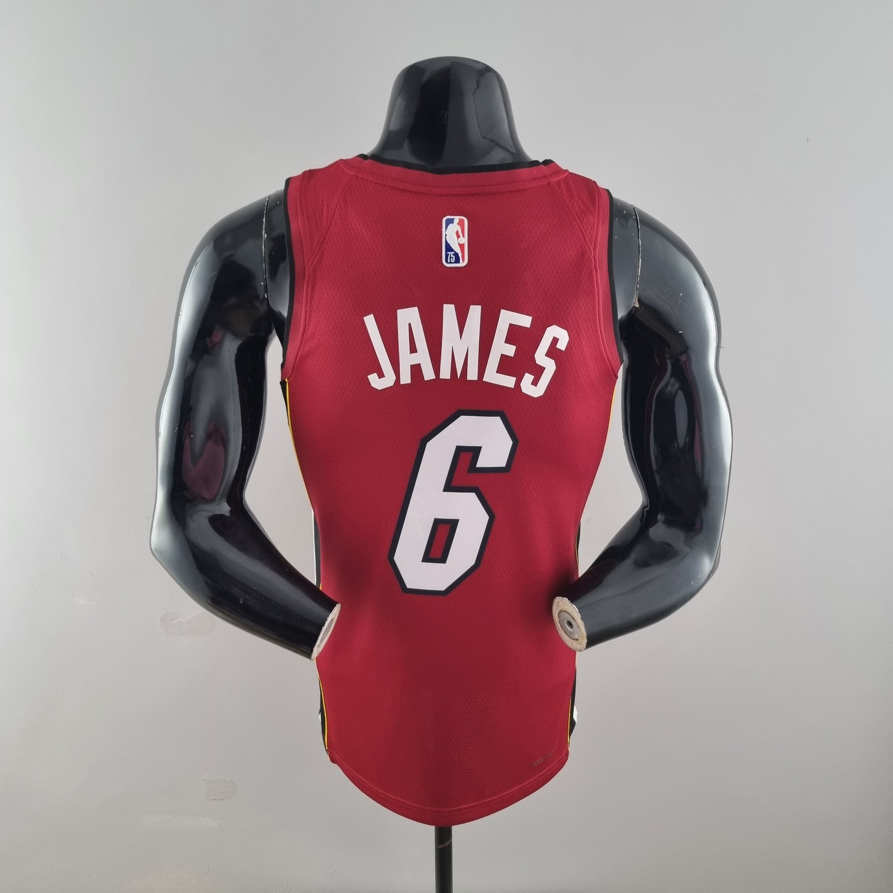 Camisa NBA Miami Heat #6 James - 75° Aniversário Red