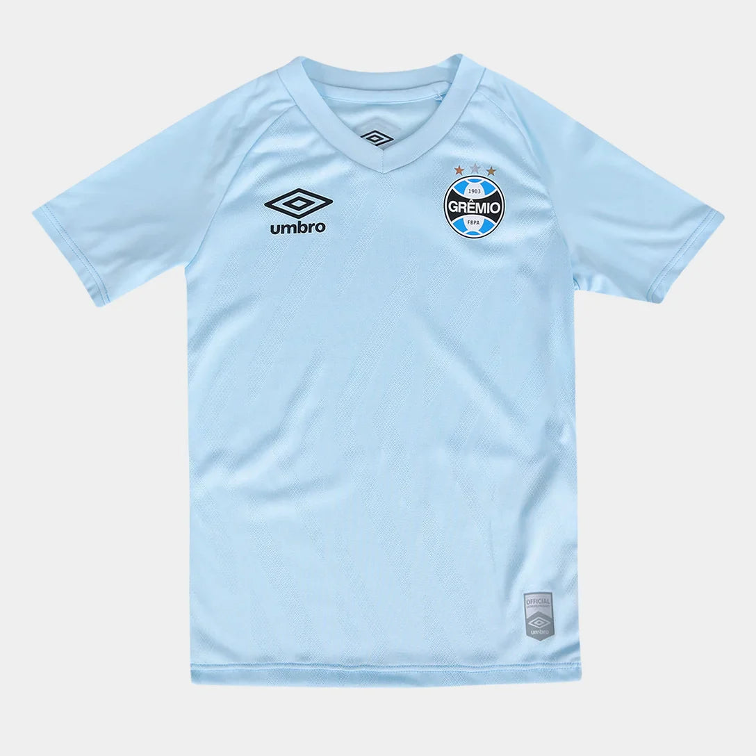 Kit Camisa Infantil Grêmio II 25/26 s/n Torcedor Umbro - Azul