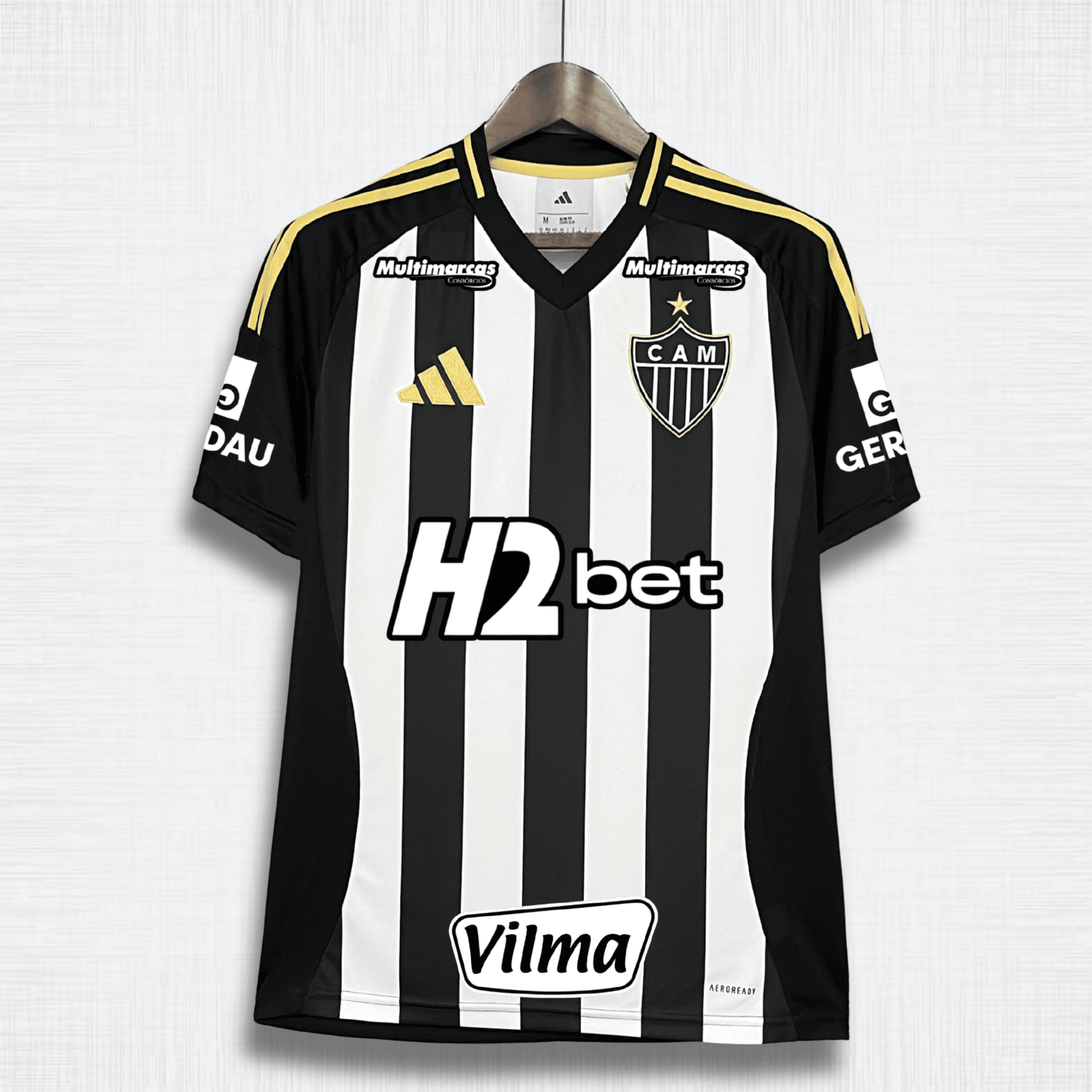 Camisa Atlético Mineiro 25/26 – Home Hulk Versão Completa com Patrocínios
