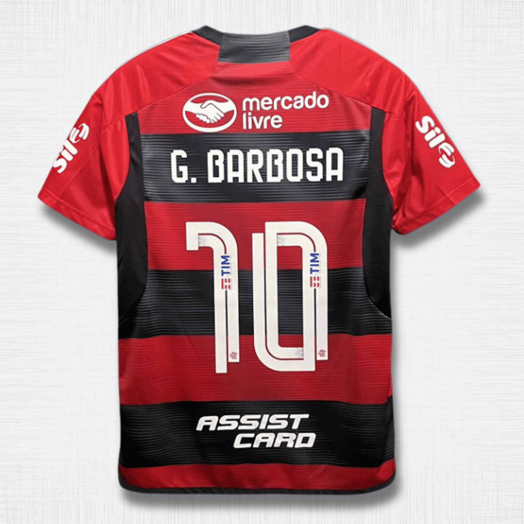 Camisa Flamengo 23/24 – Gabriel Barbosa #10 | Home com Patrocínios + Patch Libertadores