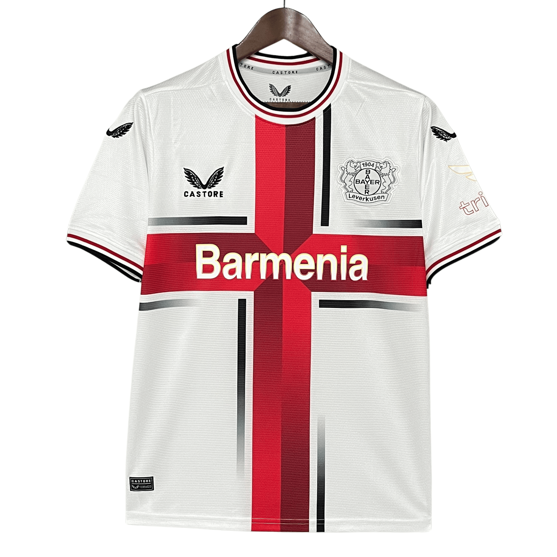 Camisa Bayer 04 Leverkusen 24/25 – Torcedor Masculina Branca