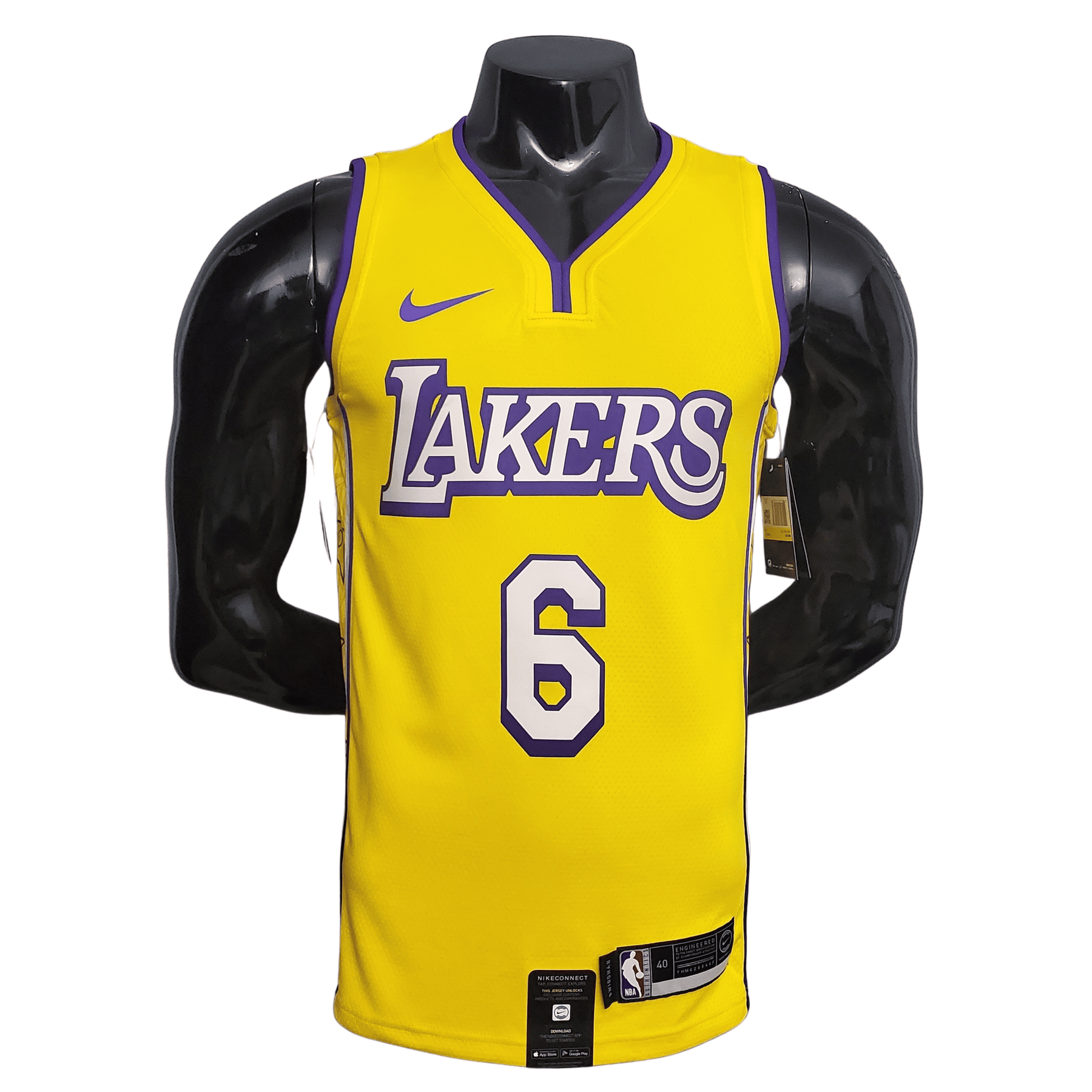 Camisa Los Angeles Lakers James #6 Amarela – City Edition NBA