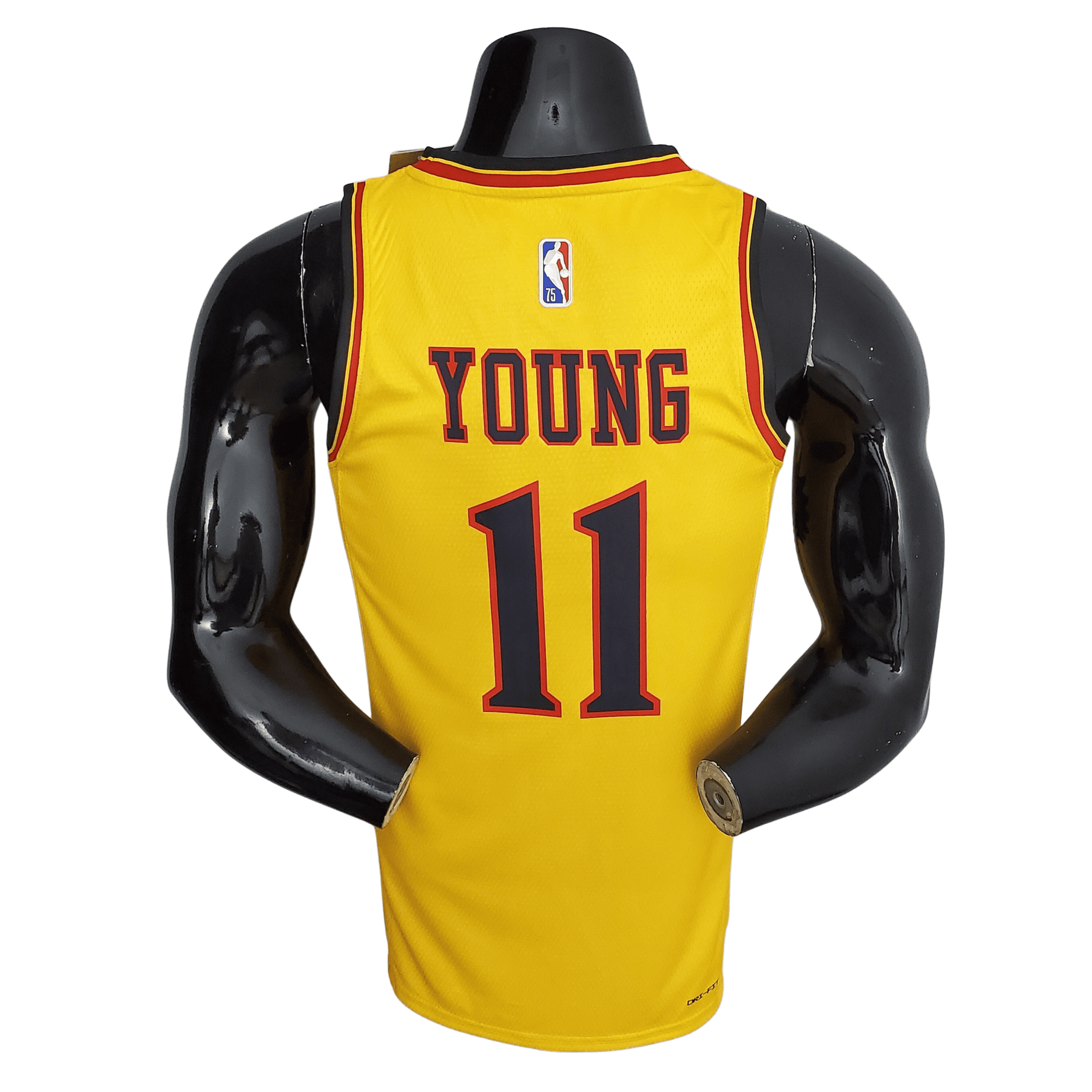 Camisa Atlanta Hawks 75º Aniversário Temporada 2022 City Edition Amarela Young – NBA