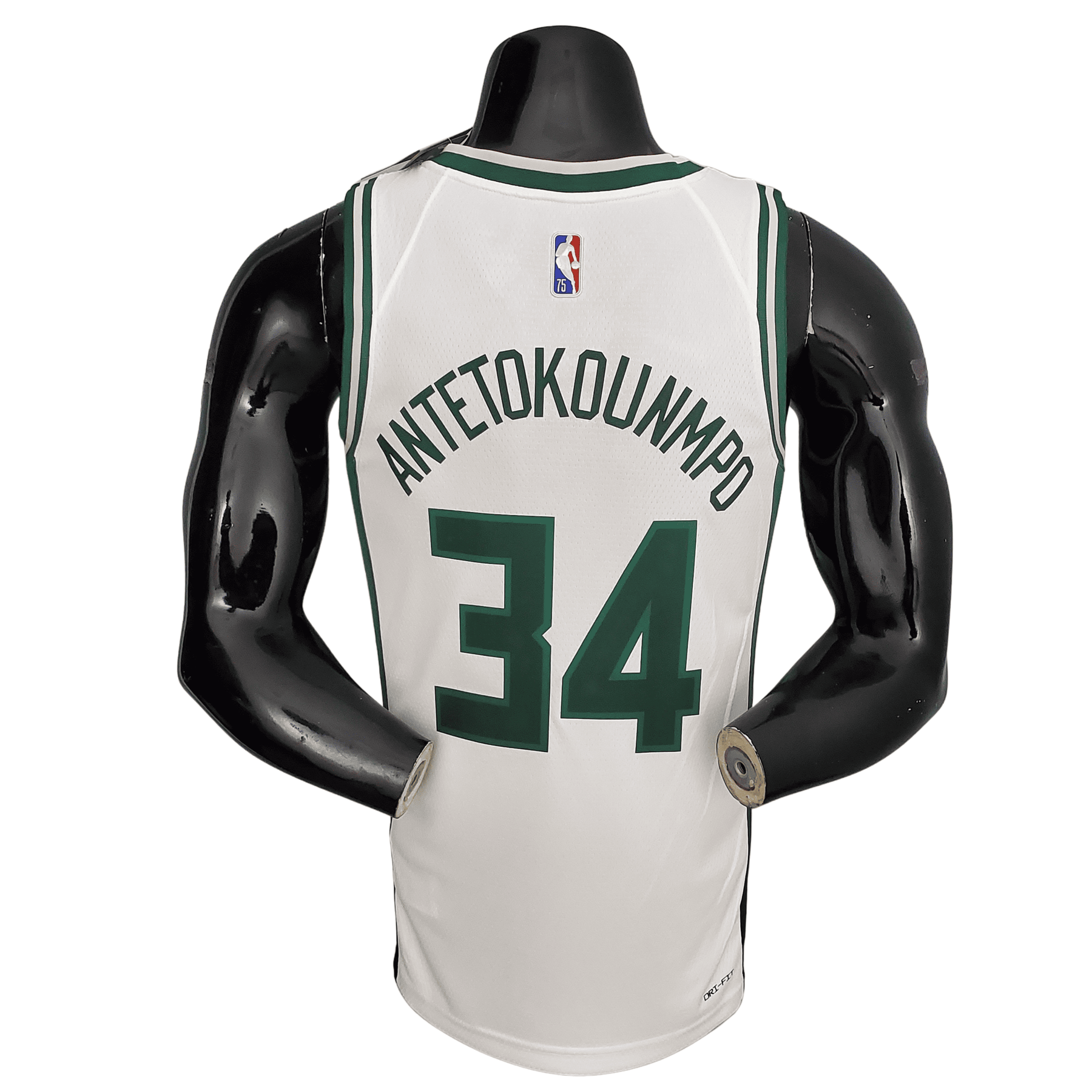 Camisa Milwaukee Bucks Giannis Antetokounmpo #34 Branca 2022 NBA
