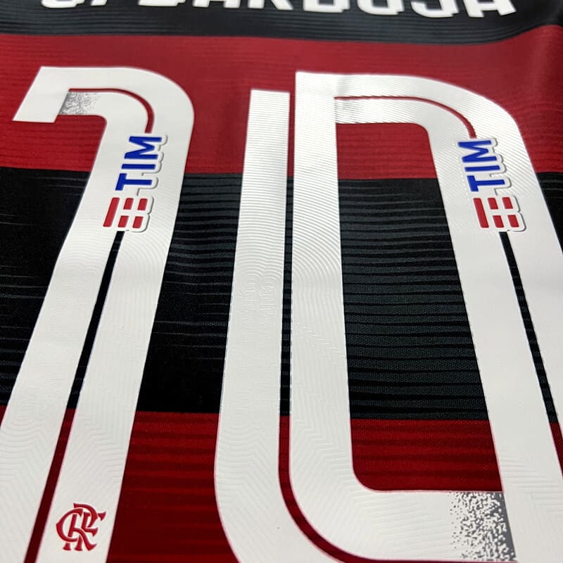 Camisa Flamengo 23/24 – Gabriel Barbosa #10 | Home com Patrocínios + Patch Libertadores