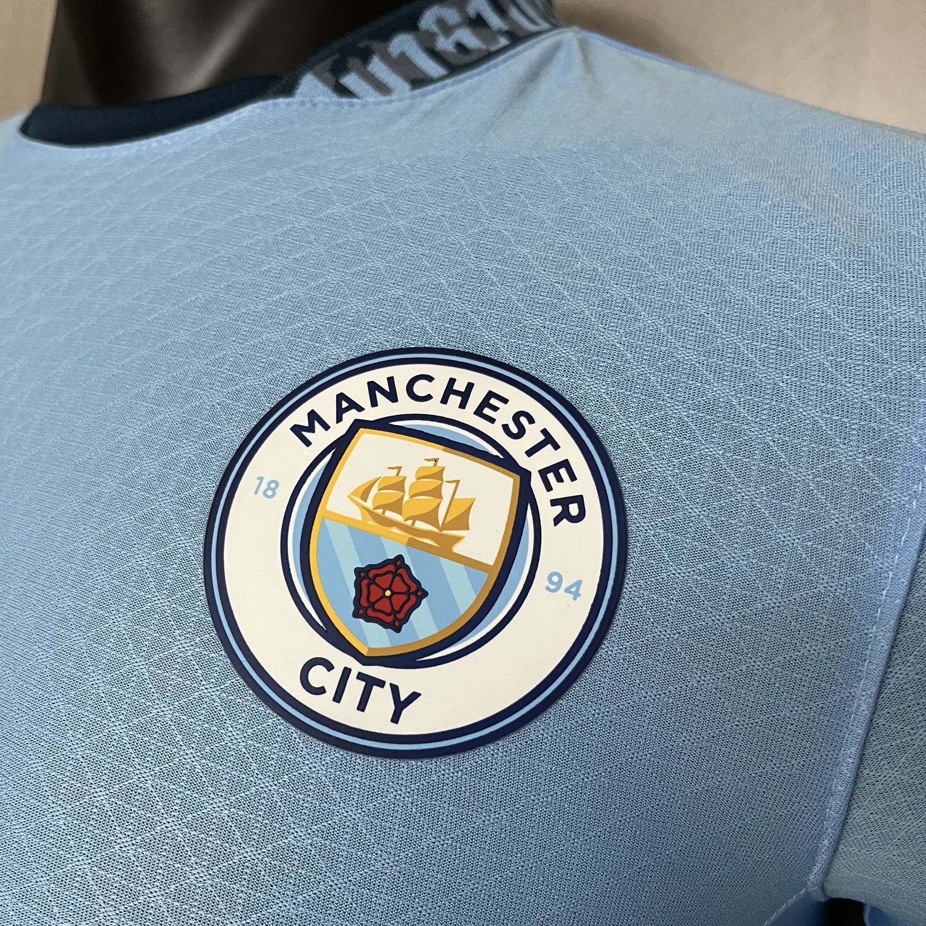 Camisa Manchester City 24/25 – Edição Jogador Home Manga Longa