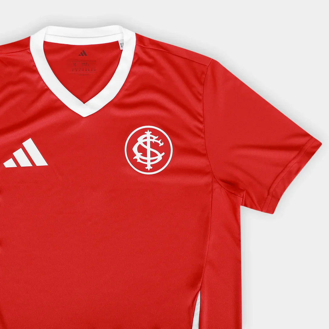 Camisa Internacional Fanshirt 25/26 Adidas Masculina - Vermelho+Branco