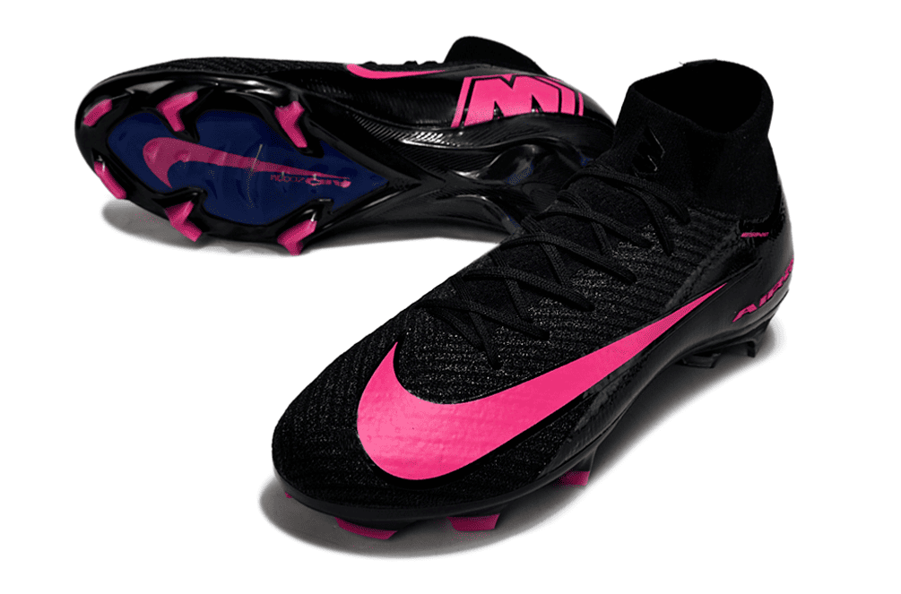 Chuteira Nike Air Zoom Mercurial Superfly 16 Elite FG – Preta e Rosa (Campo)
