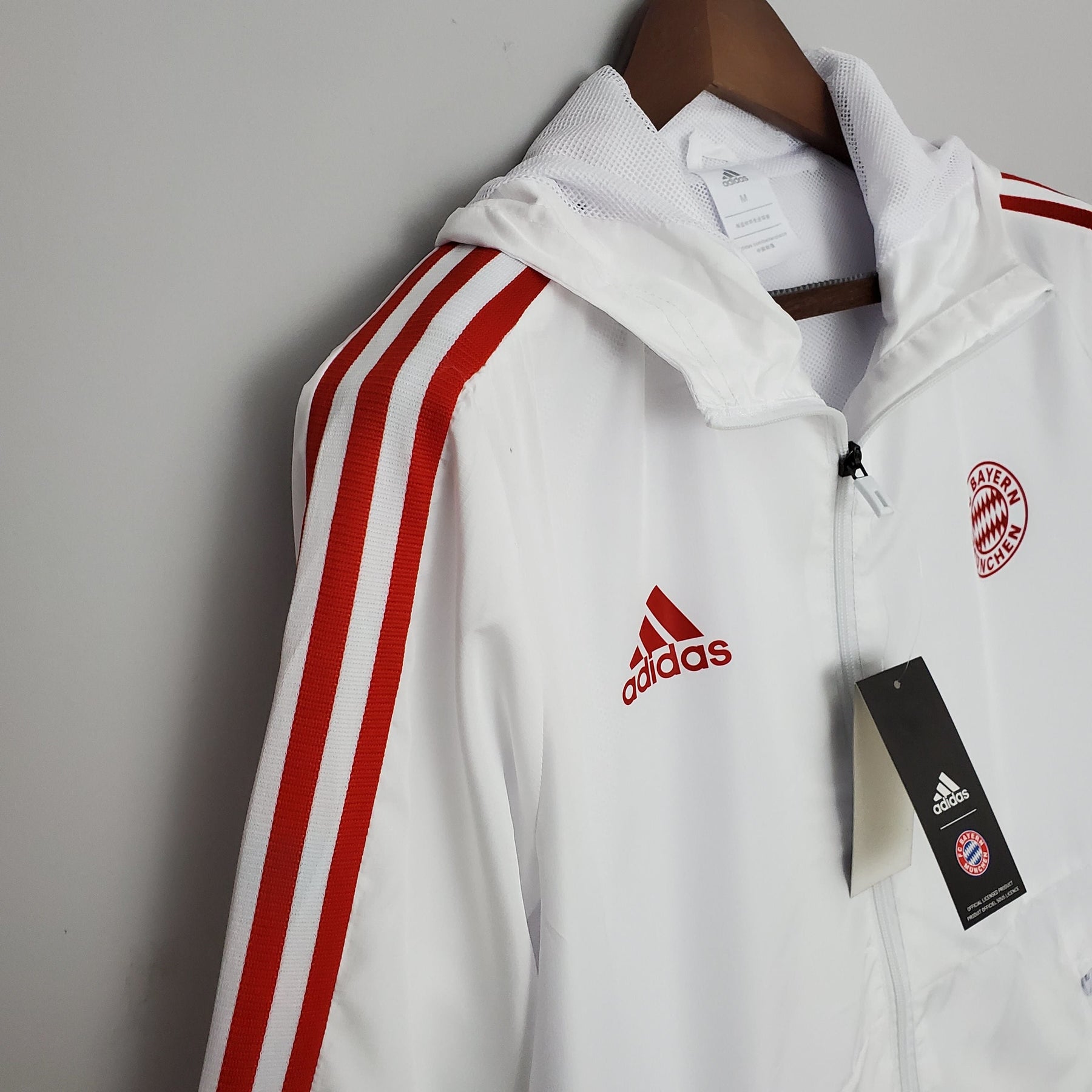 Corta-Vento Bayern de Munique 2022 – Branco Adidas Masculino