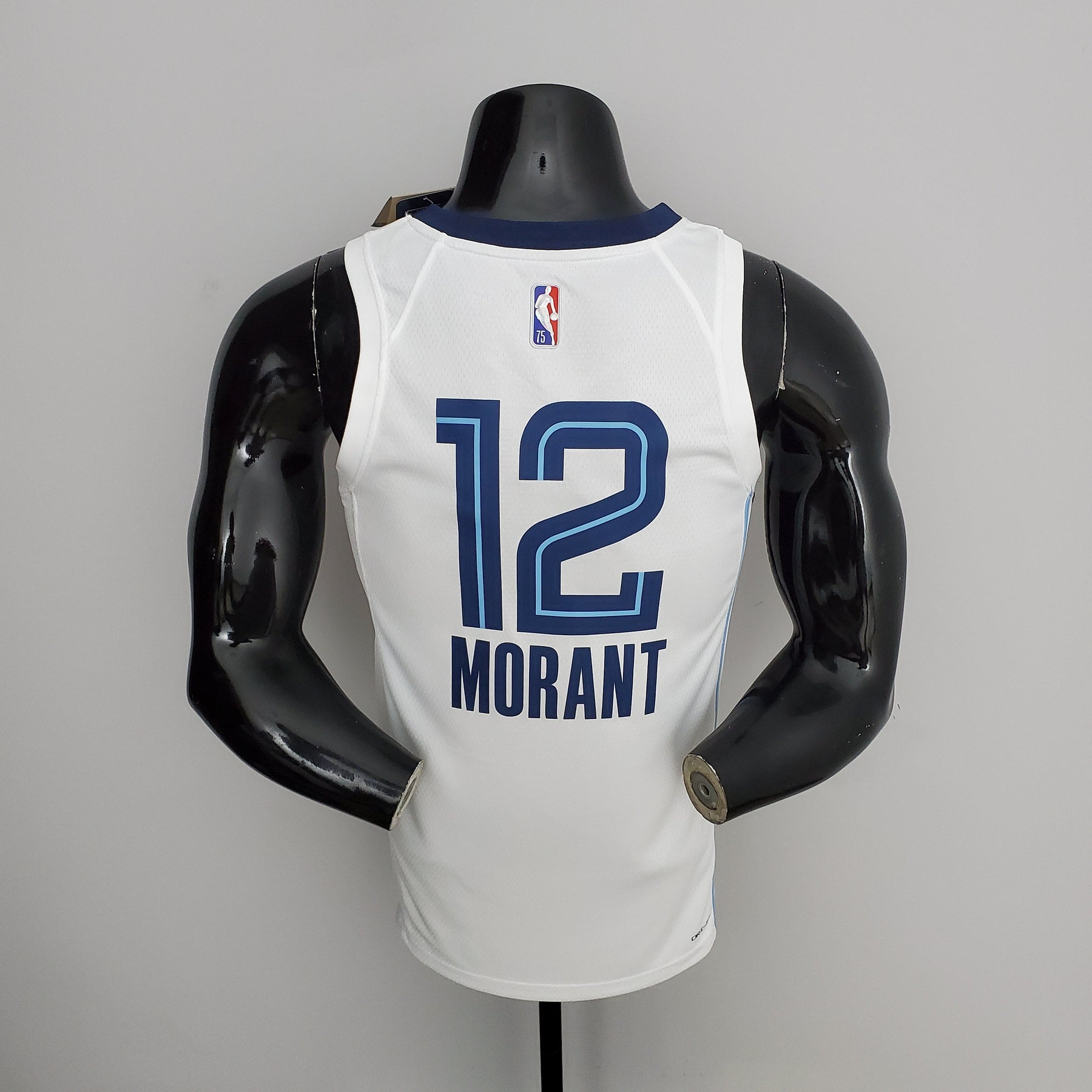 Camisa NBA Memphis Grizzlies #12 Morant - 75° Aniversário White