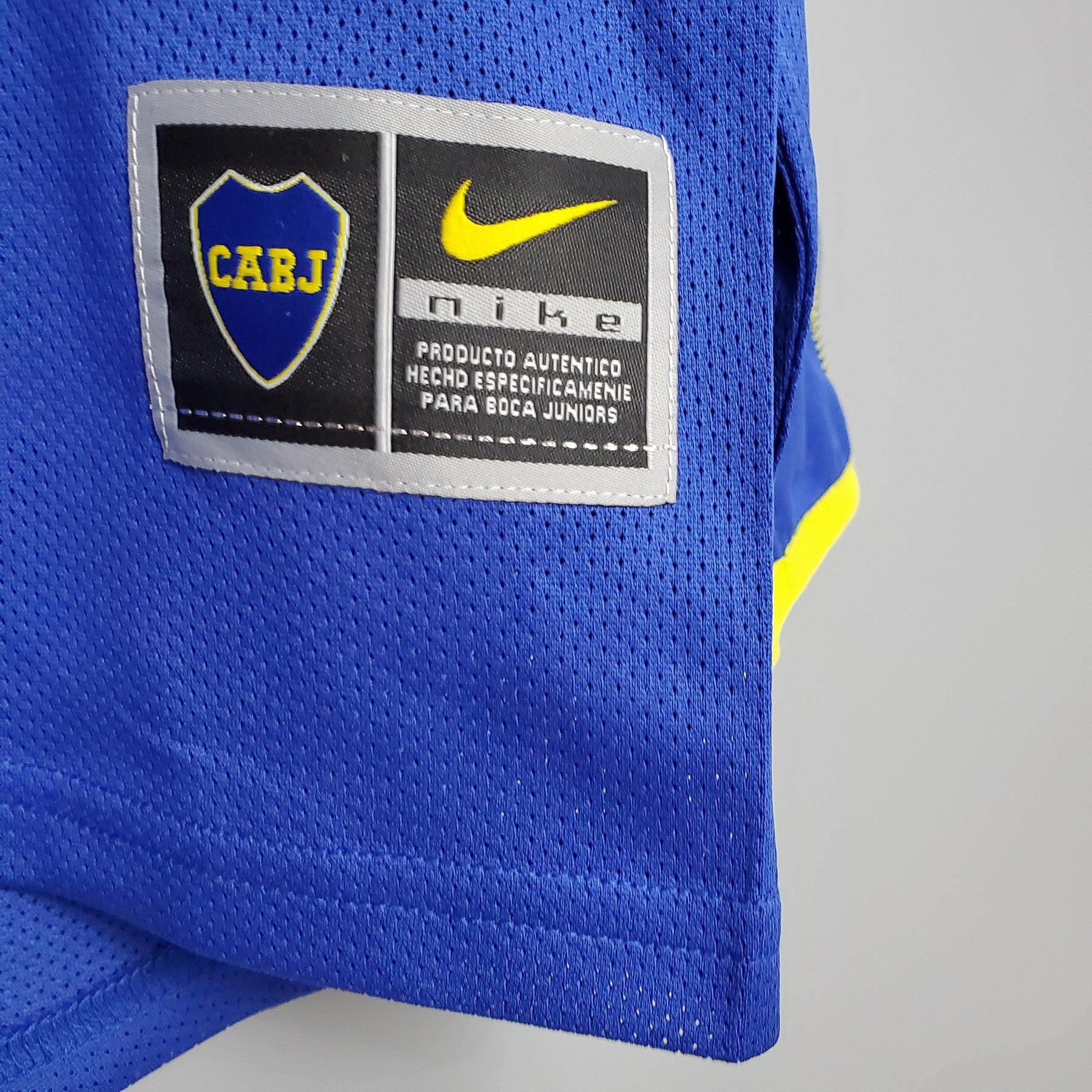 Camisa Manga Longa Retrô Boca Juniors 03/04 Nike - Azul e Amarelo