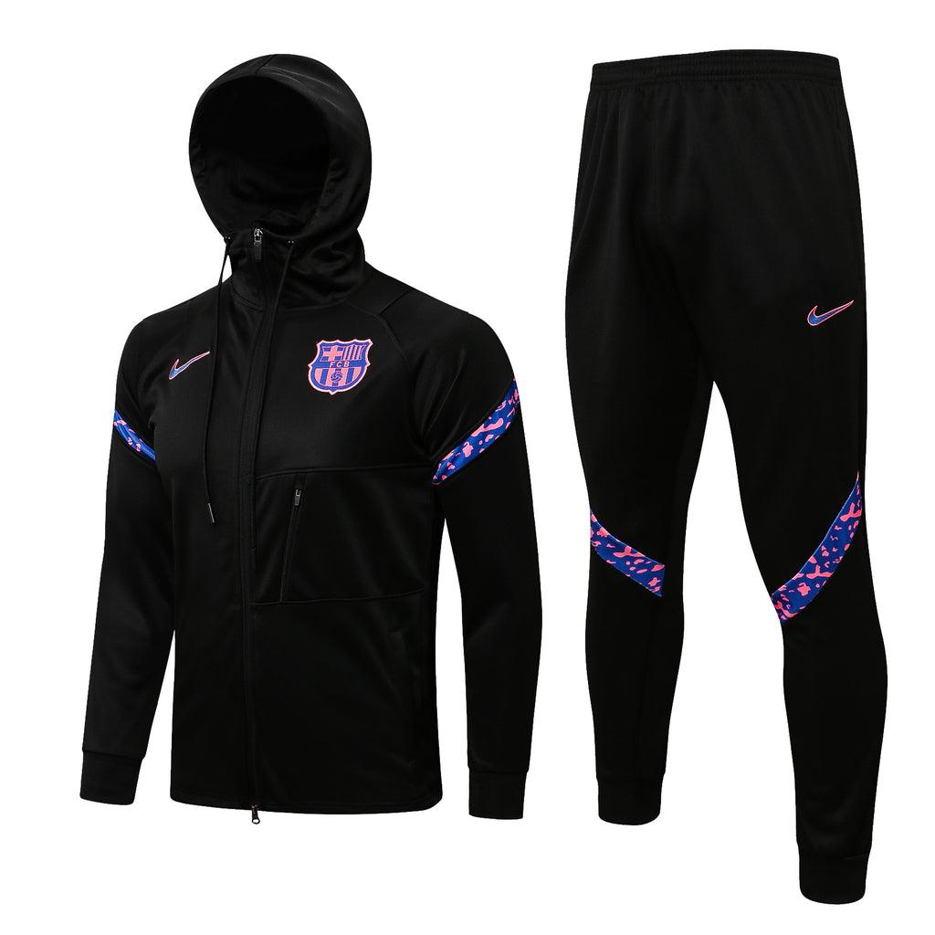 Conjunto Inverno Barcelona Preta Nike - Com Capuz