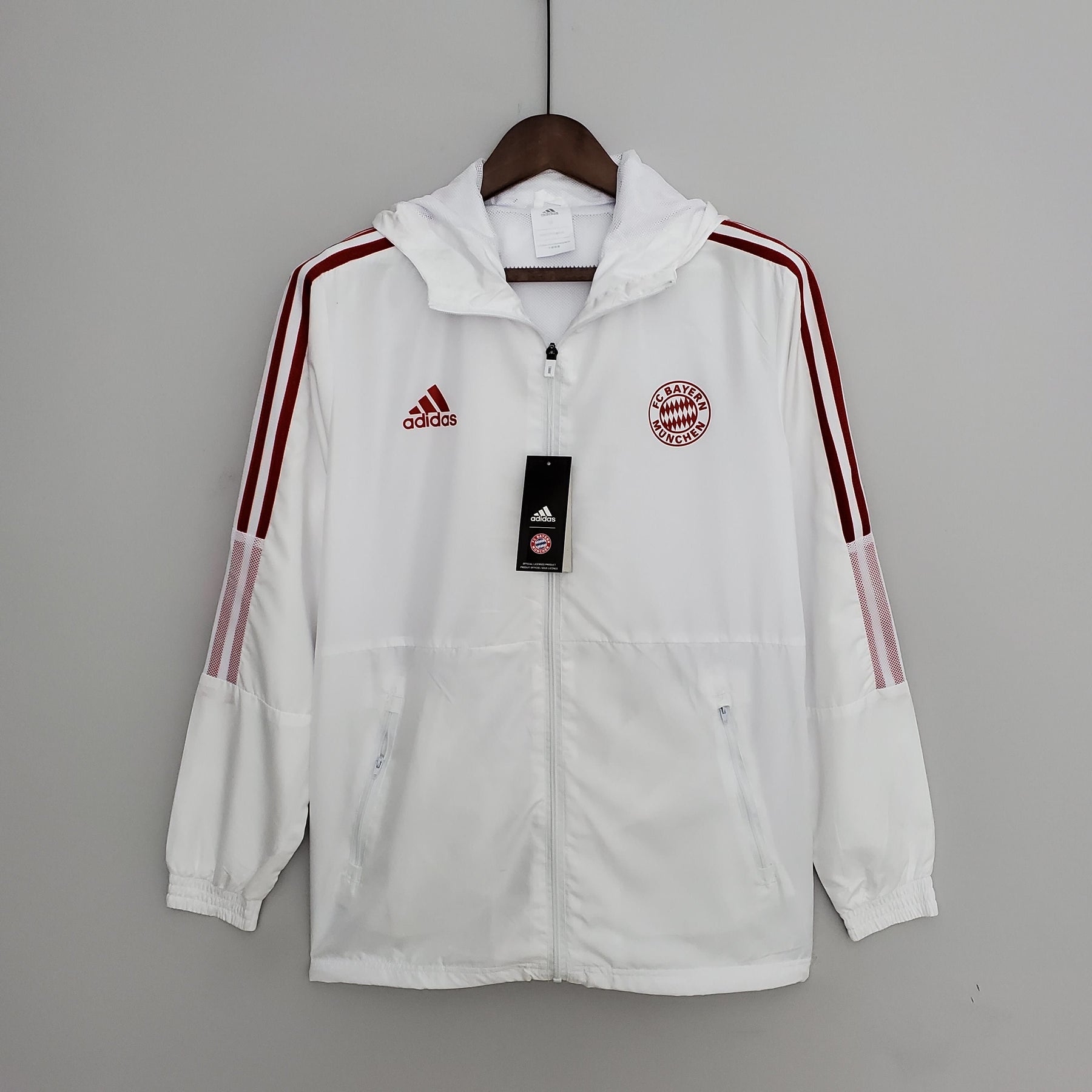 Corta-Vento Bayern de Munique 2022 – Branco Adidas Masculino