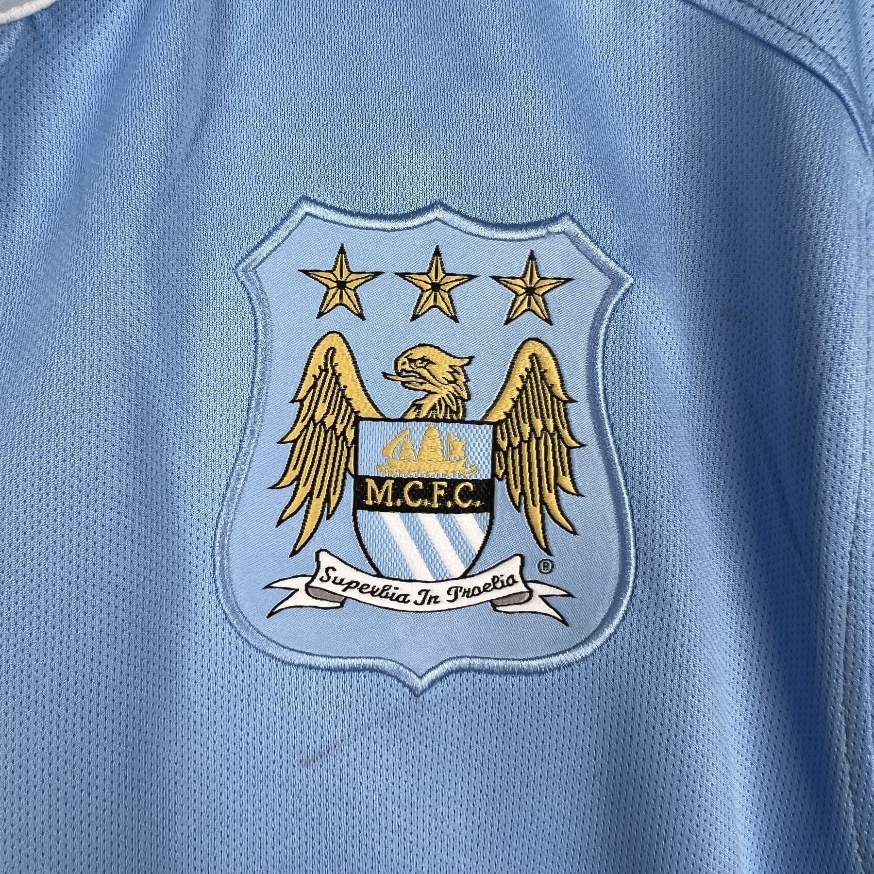 Camisa Retrô Manchester City 2015/16 – Uniforme Titular Torcedor Masculina