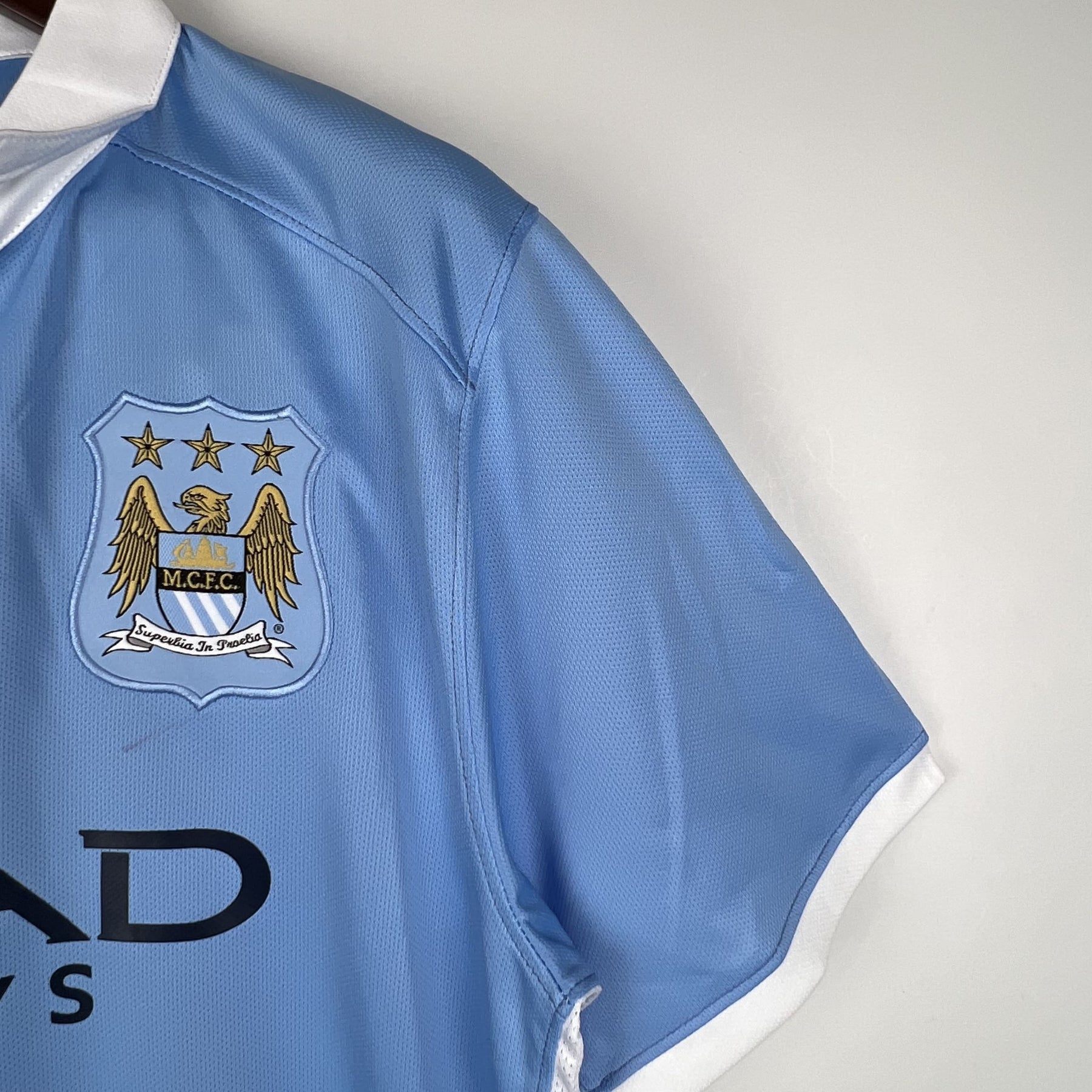 Camisa Retrô Manchester City 2015/16 – Uniforme Titular Torcedor Masculina