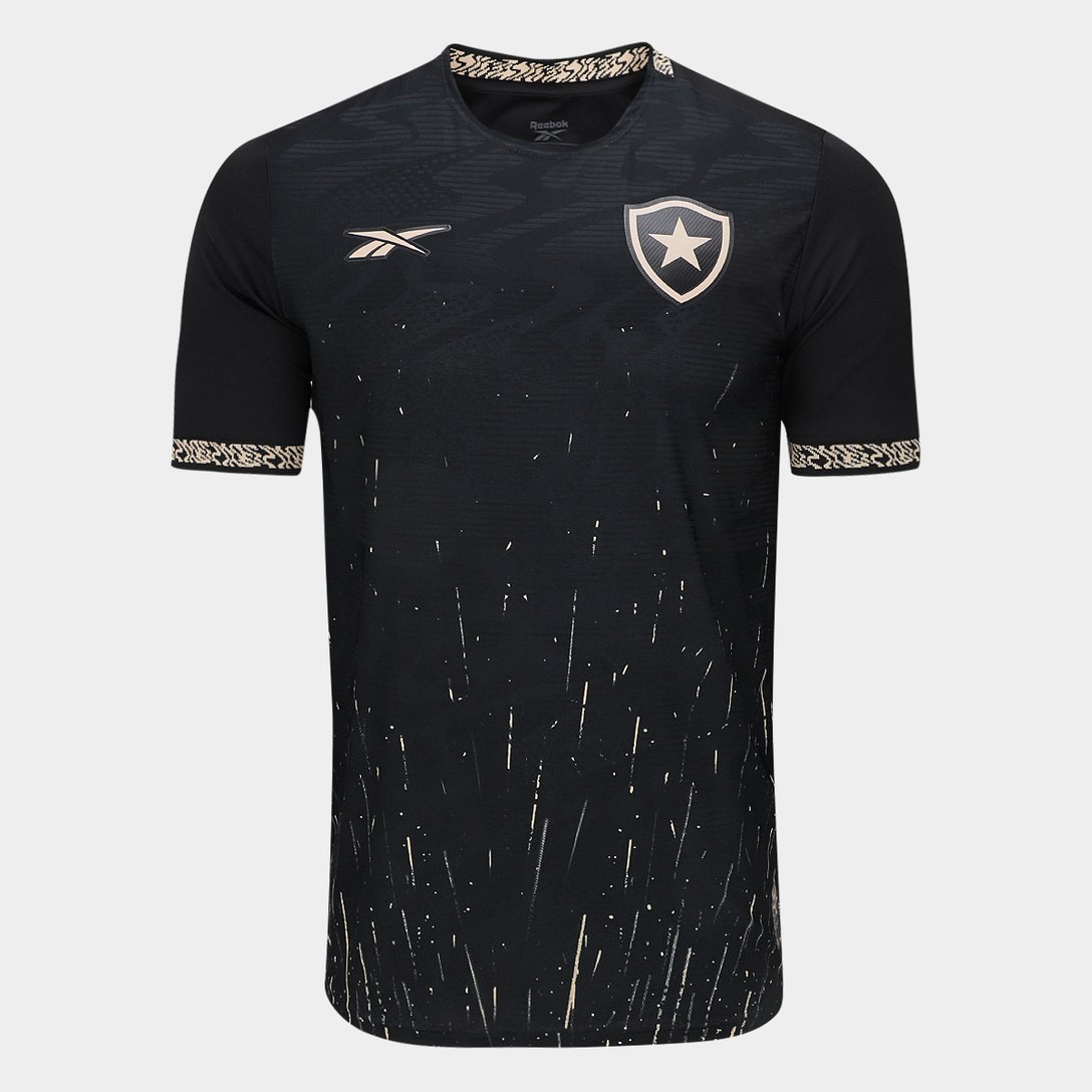 Camisa Botafogo II 24/25 Torcedor Reebok Masculina - Preto