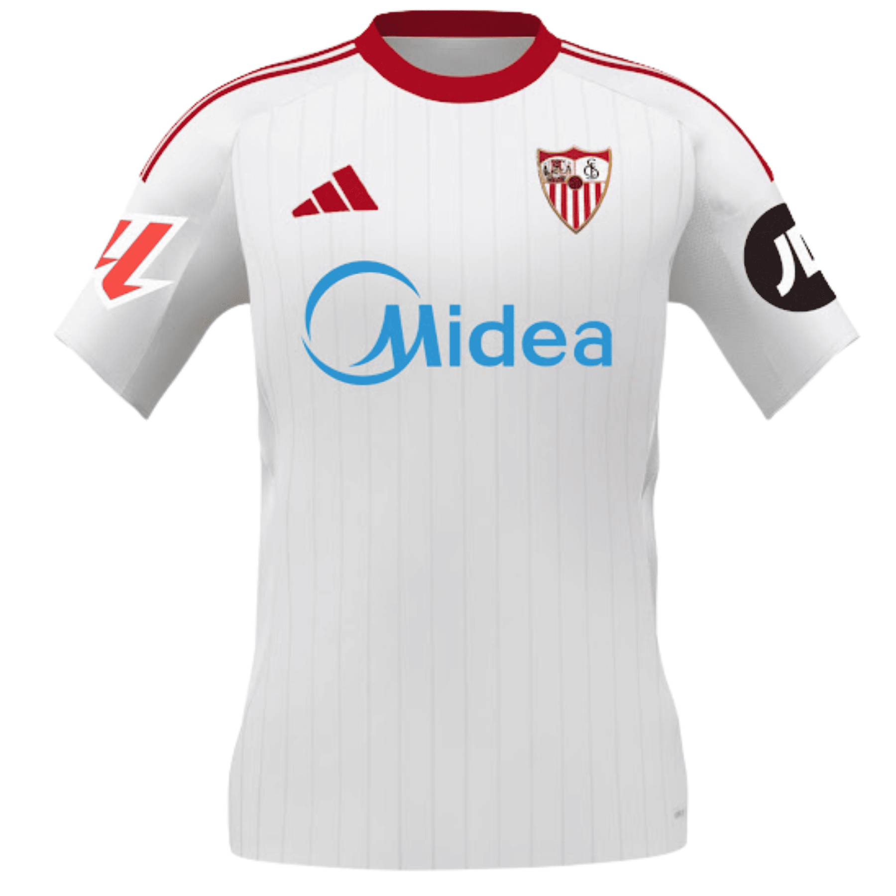 Camisa Sevilla 2025/26 – Home Torcedor Adidas com Todos os Patrocínios