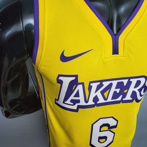 Camisa Los Angeles Lakers James #6 Amarela – City Edition NBA