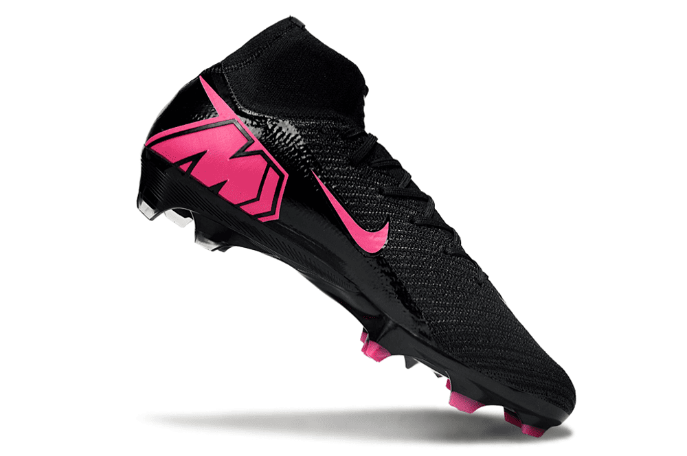 Chuteira Nike Air Zoom Mercurial Superfly 16 Elite FG – Preta e Rosa (Campo)