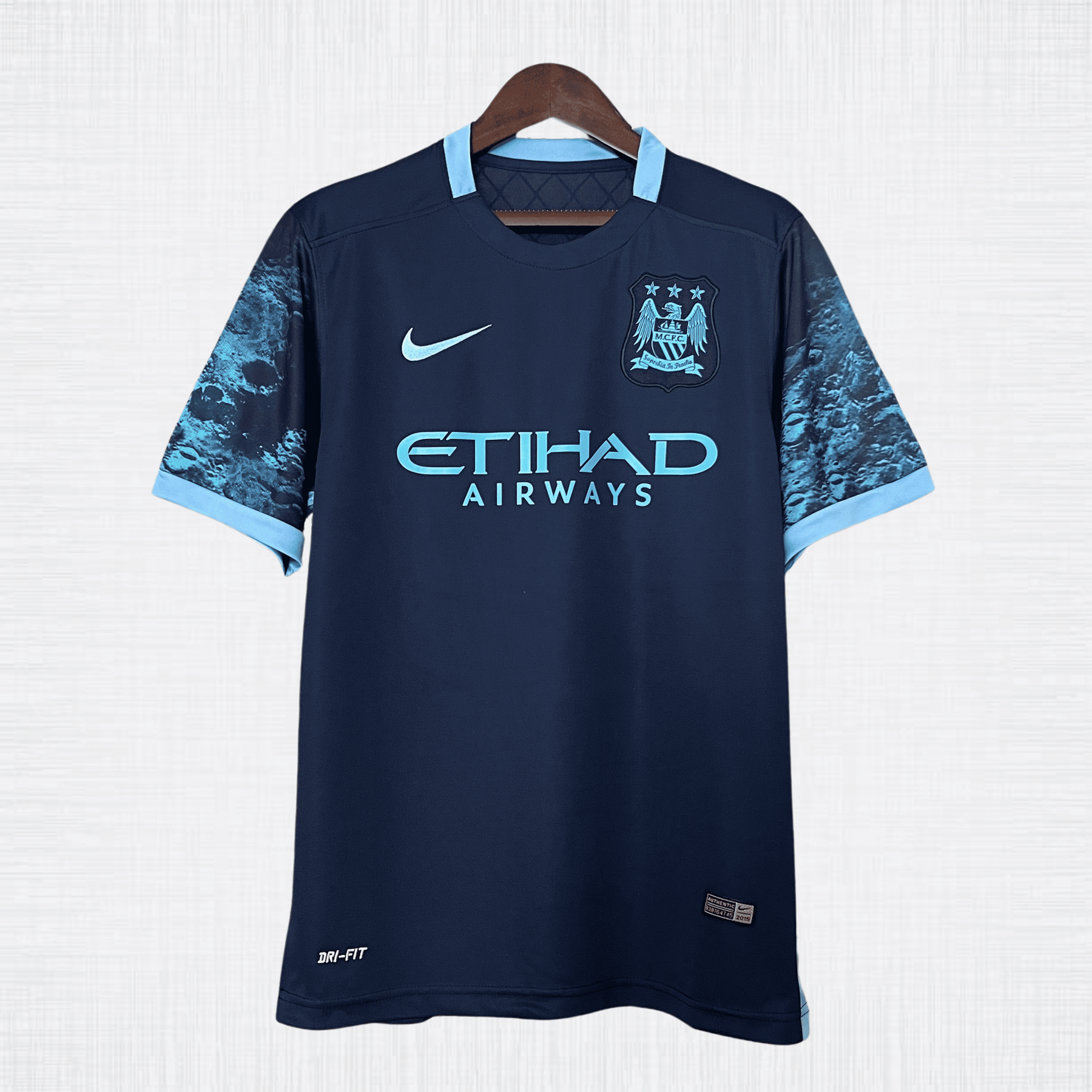 Camisa Retrô Manchester City 2015/16 – Uniforme Visitante | Torcedor Masculina