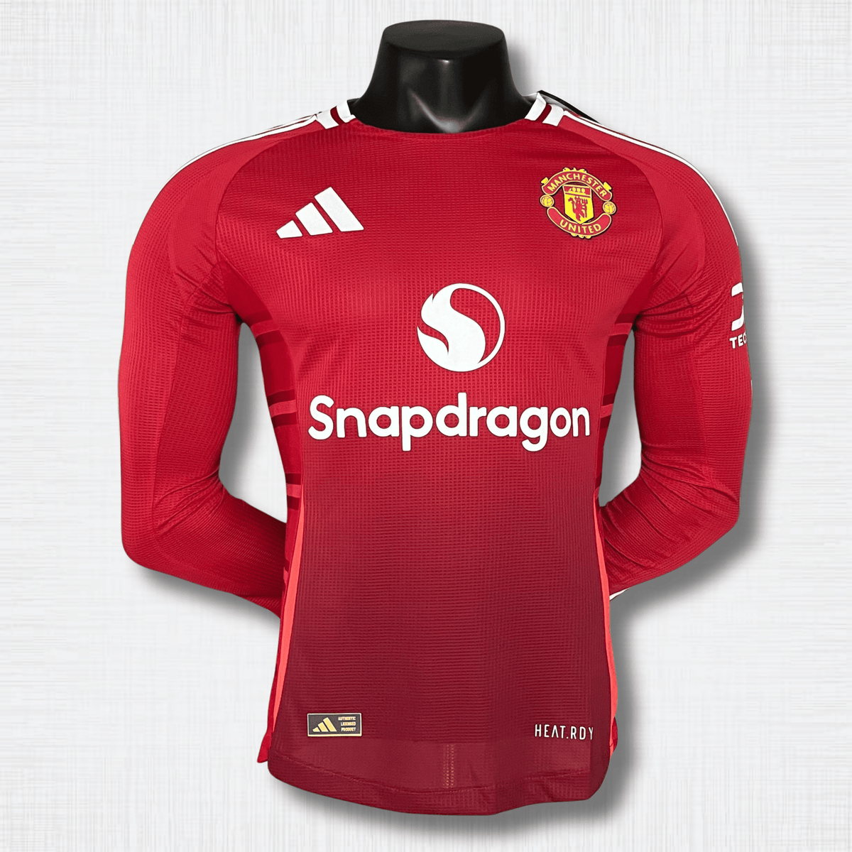 Camisa Manchester United 24/25 – Edição Jogador Home Manga Longa