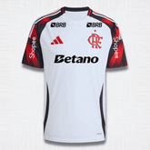 Camisa Flamengo 25/26 II Torcedor – Todos os Patrocínios Branca