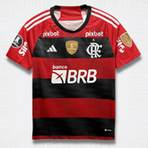 Camisa Flamengo 23/24 – Gabriel Barbosa #10 | Home com Patrocínios + Patch Libertadores