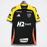 Camisa Atlético Mineiro 25/26 – Treino Preta com Todos os Patrocínios