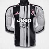 Camisa Juventus 25/26 – Edição Jogador Home Manga Longa