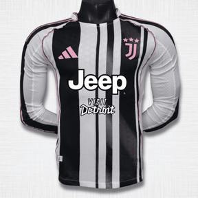 Camisa Juventus 25/26 – Edição Jogador Home Manga Longa