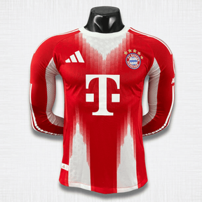 Camisa Bayern de Munique 25/26 – Edição Jogador Home Manga Longa