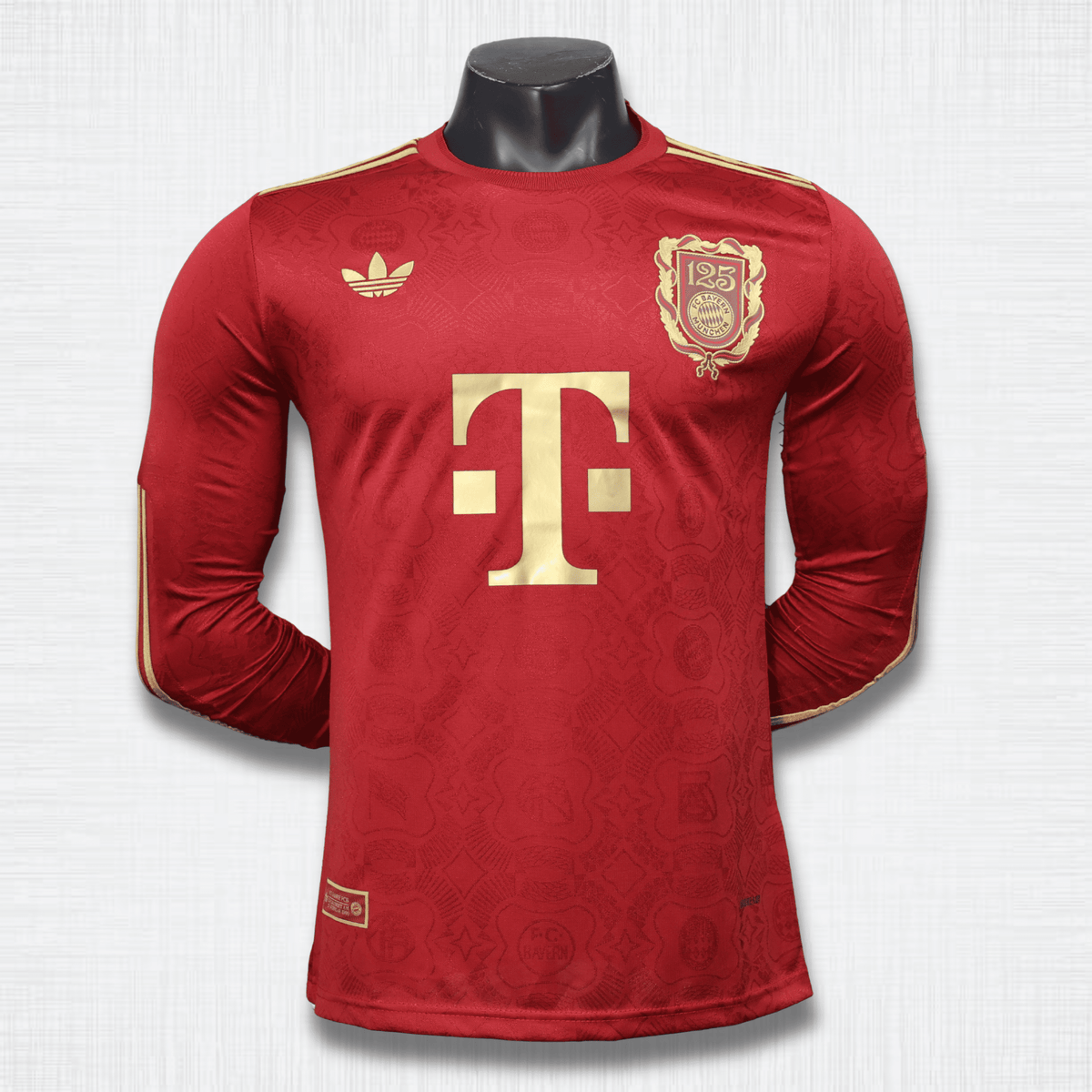 Camisa Bayern de Munique 25/26 – Edição Jogador 125 Anos Vermelha