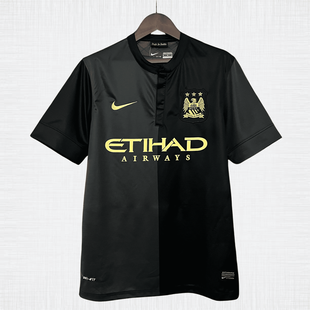 Camisa Retrô Manchester City 2013/14 – Uniforme Visitante Torcedor Masculina