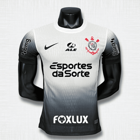 Camisa Corinthians 2024/25 – Edição Jogador – Home com Todos os Patrocínios