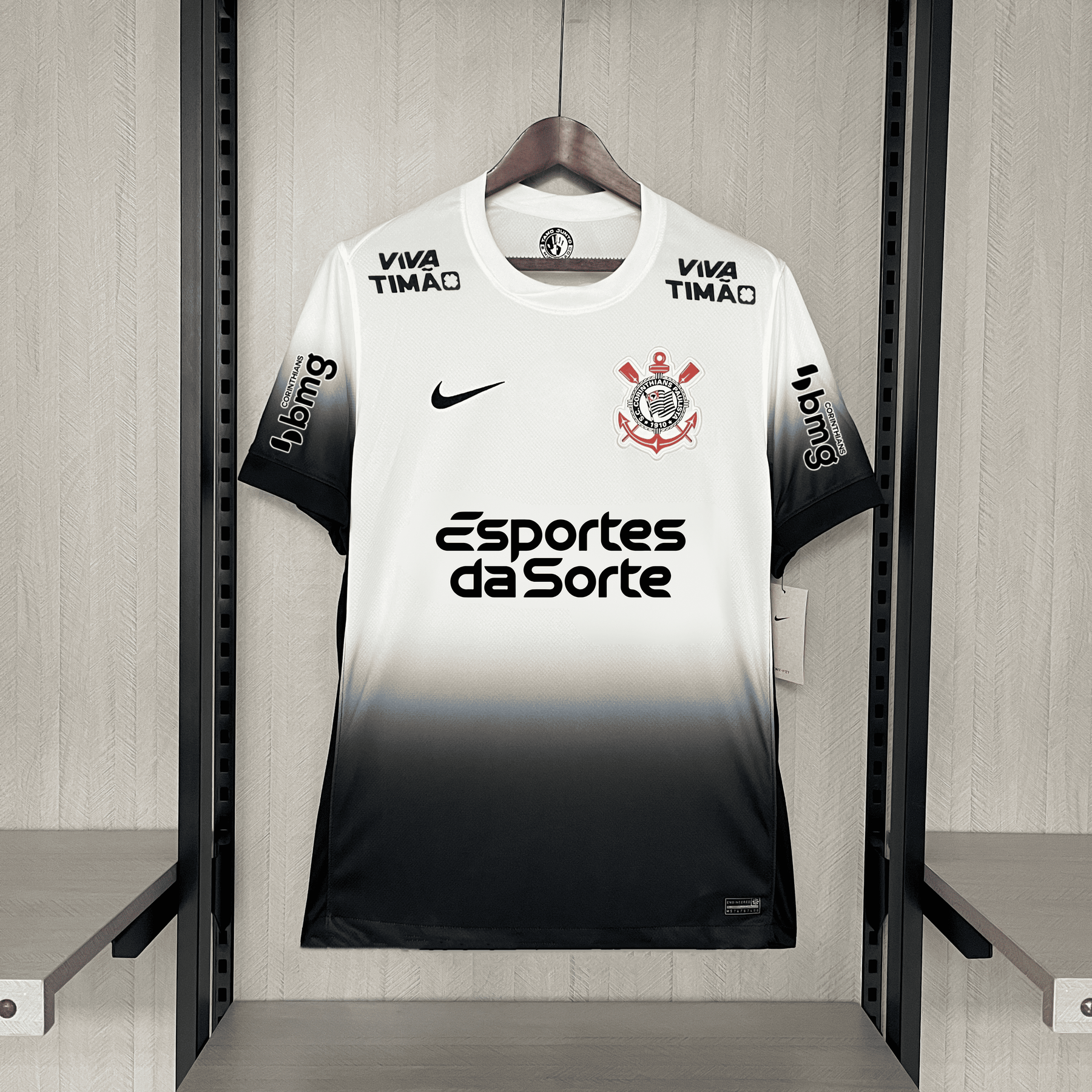 Camisa Corinthians 24/25 – Modelo Home Torcedor com Todos os Patrocínios