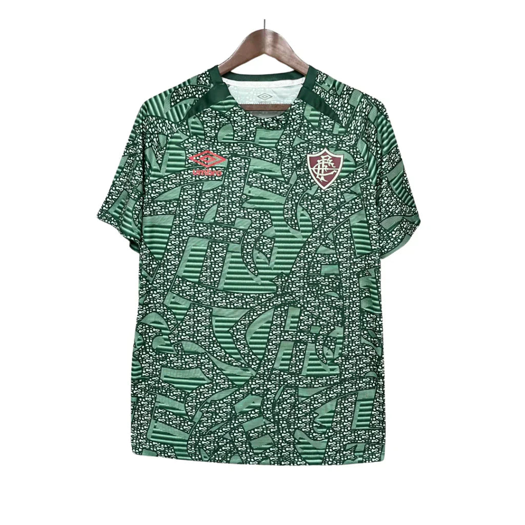 Camisa Fluminense verde pré-jogo 24/25 Torcedor Umbro Masculina - Verde