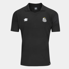 Camisa Polo Santos 25/26 Viagem Umbro Masculina - Preto