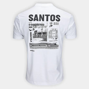 Camisa Santos 25/26 Concentração Umbro Masculina - Branco