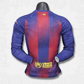 Camisa Barcelona 25/26 – Edição Jogador Home Manga Longa