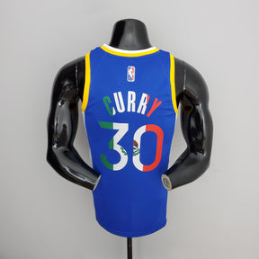 Camisa NBA Golden State Warriors #30 Curry - Mexico Blue