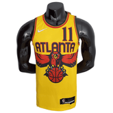 Camisa Atlanta Hawks 75º Aniversário Temporada 2022 City Edition Amarela Young – NBA