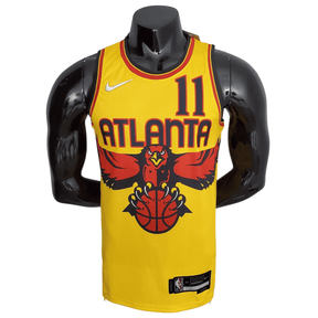 Camisa Atlanta Hawks 75º Aniversário Temporada 2022 City Edition Amarela Young – NBA