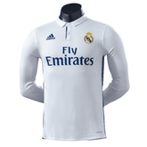 Camisa Retrô Real Madrid 2016/17 – Home Manga Longa Versão Jogador Adidas