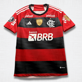 Camisa Flamengo 23/24 – Gabriel Barbosa #10 | Home com Patrocínios + Patch Libertadores