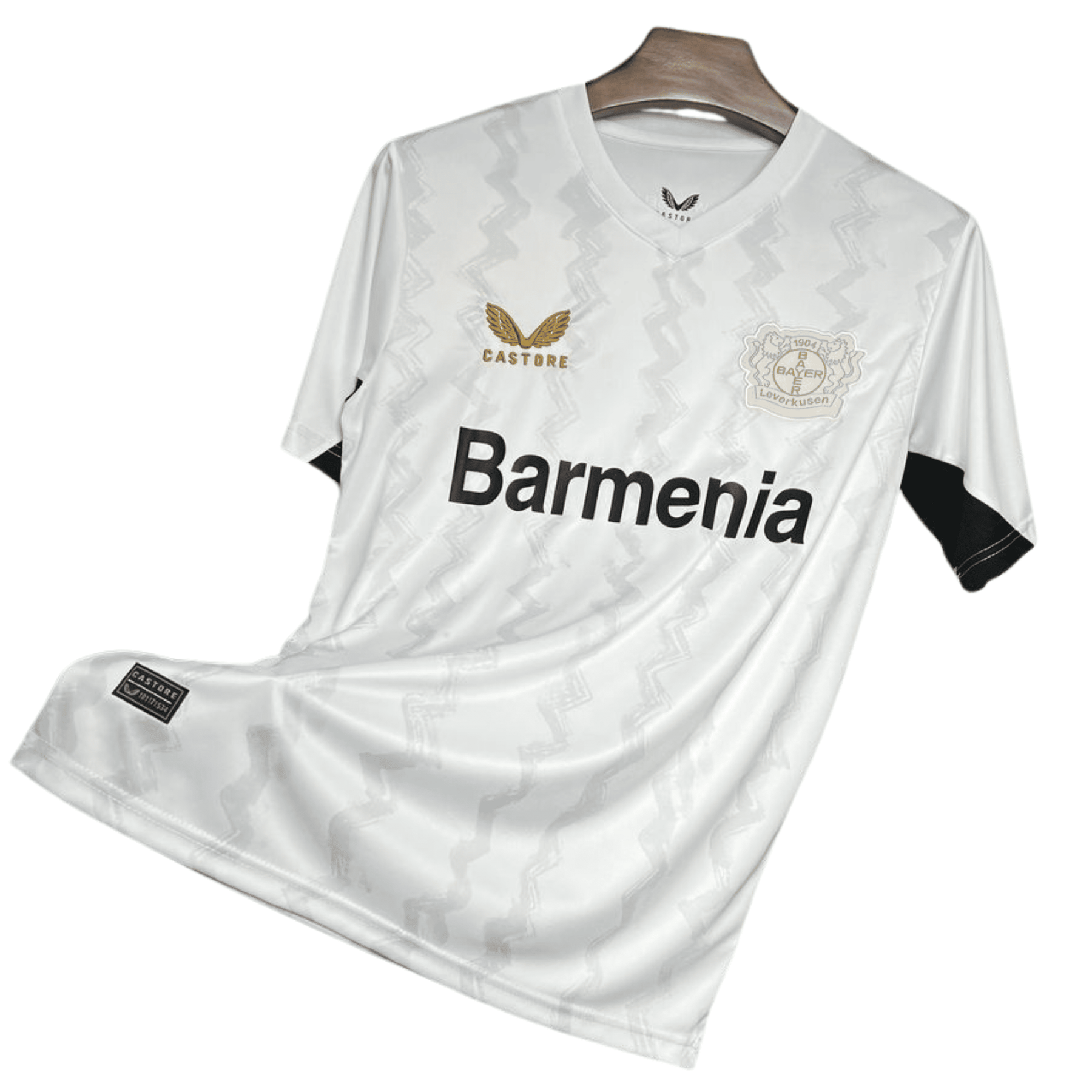 Camisa Bayer 04 Leverkusen 2024/25 – Away Castore Torcedor Branca Masculina