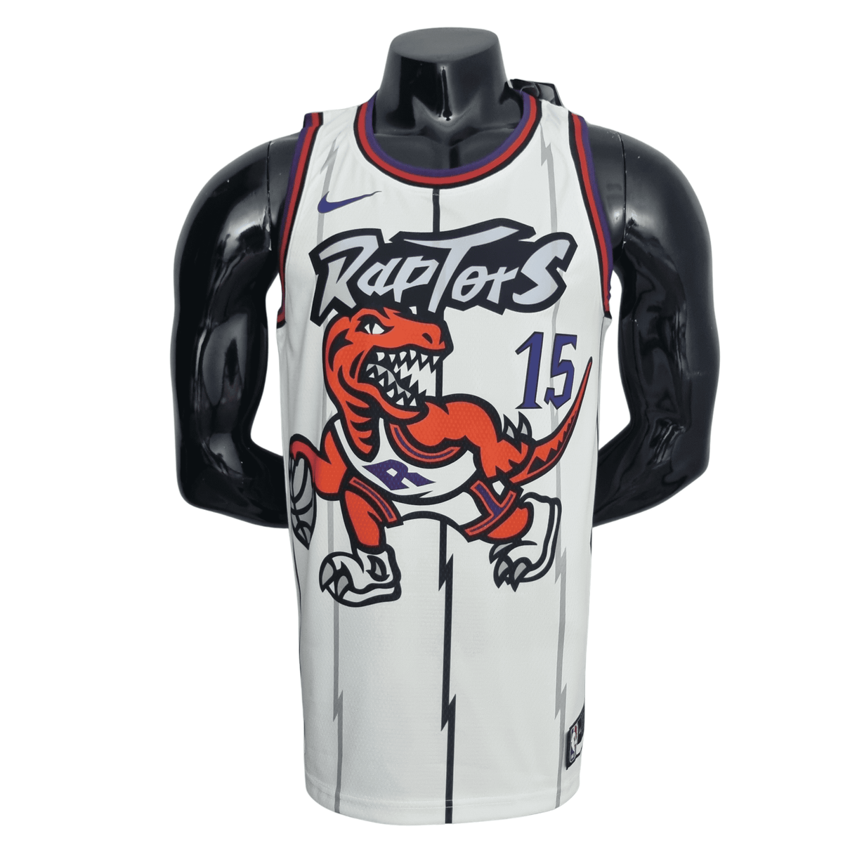 Regata Toronto Raptors Vince Carter #15 Branca NBA
